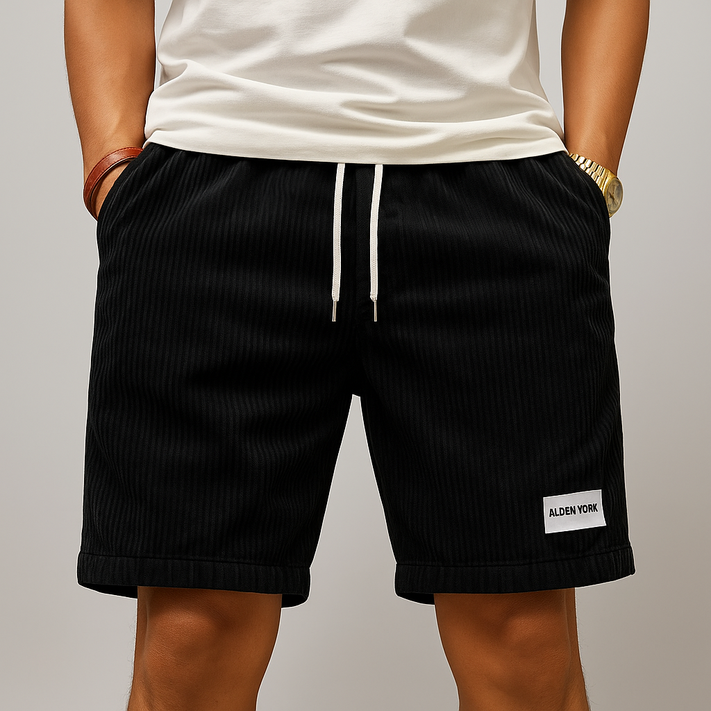 Men's Drawstring Casual Corduroy Shorts