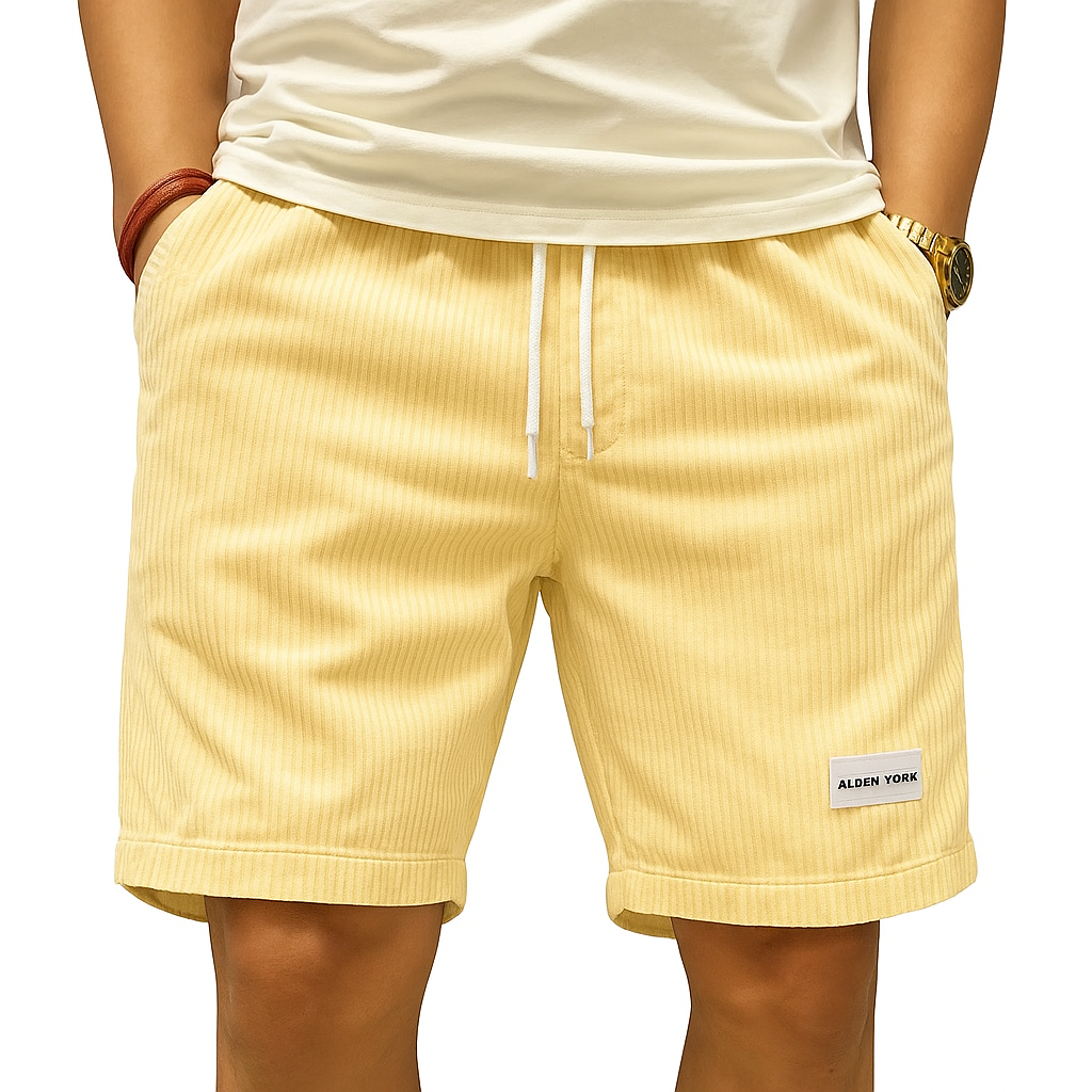 Men's Drawstring Casual Corduroy Shorts