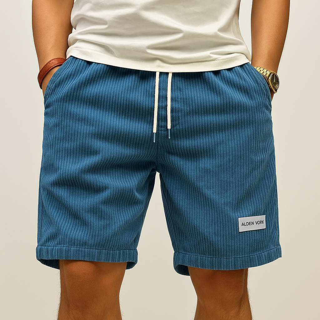 Men's Drawstring Casual Corduroy Shorts