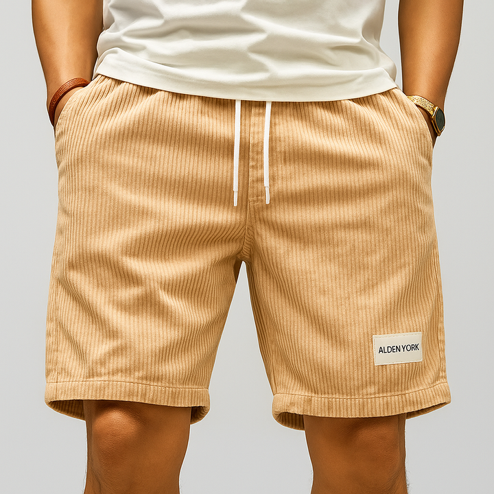 Men's Drawstring Casual Corduroy Shorts
