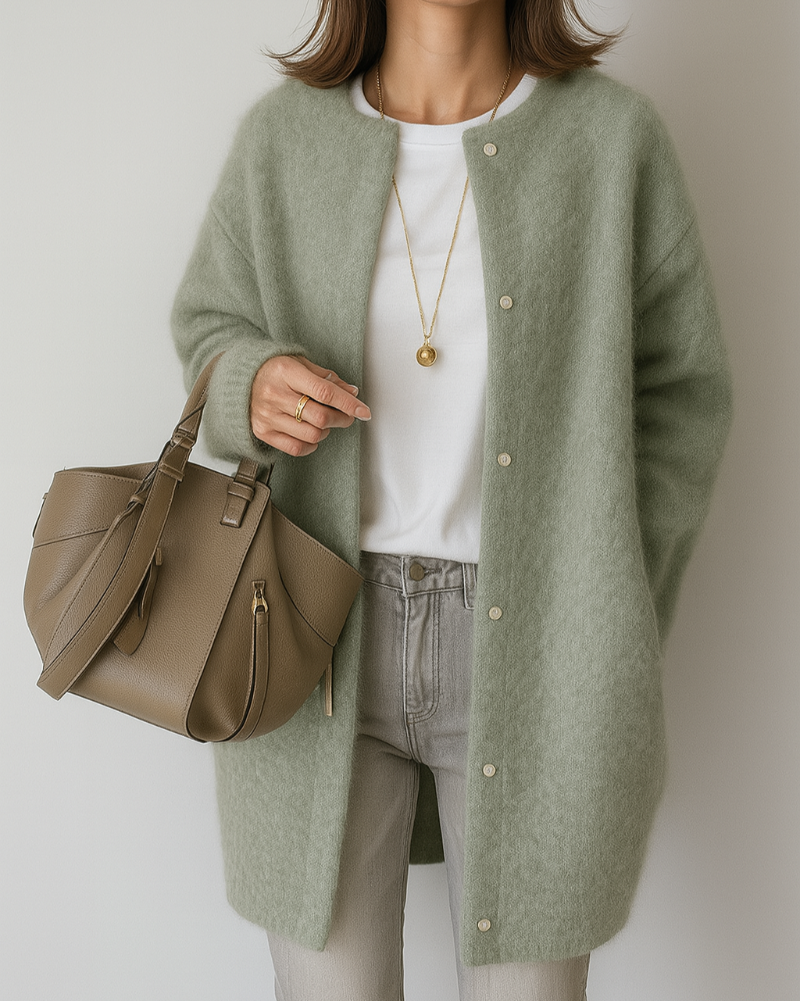 Women's Cozy Minimalist Soft Knitted Jacket
