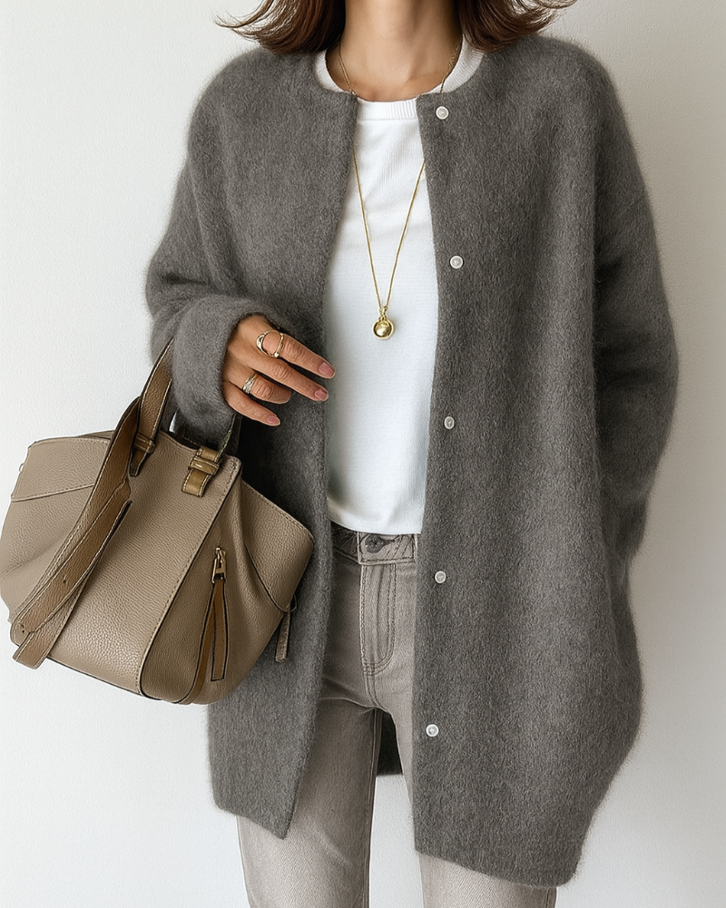 Women's Cozy Minimalist Soft Knitted Jacket