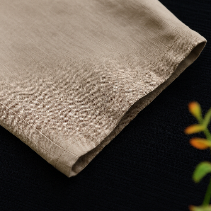 Women's Linen Drawstring Casual Trousers