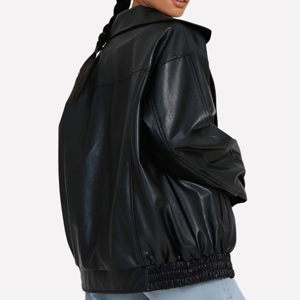 Women's Oversized Casual Bomber Jacket