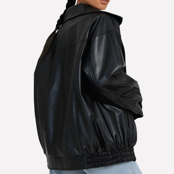 Women's Oversized Casual Bomber Jacket