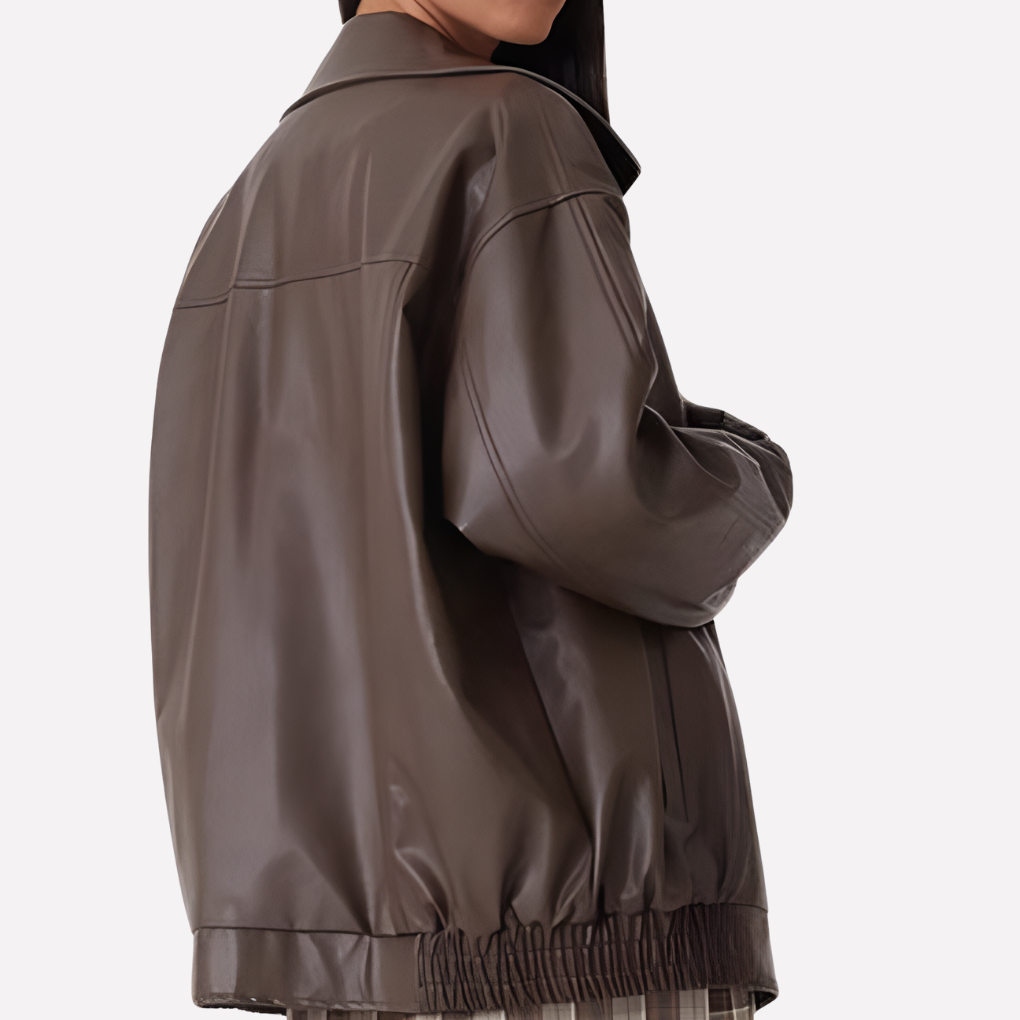 Women's Oversized Casual Bomber Jacket