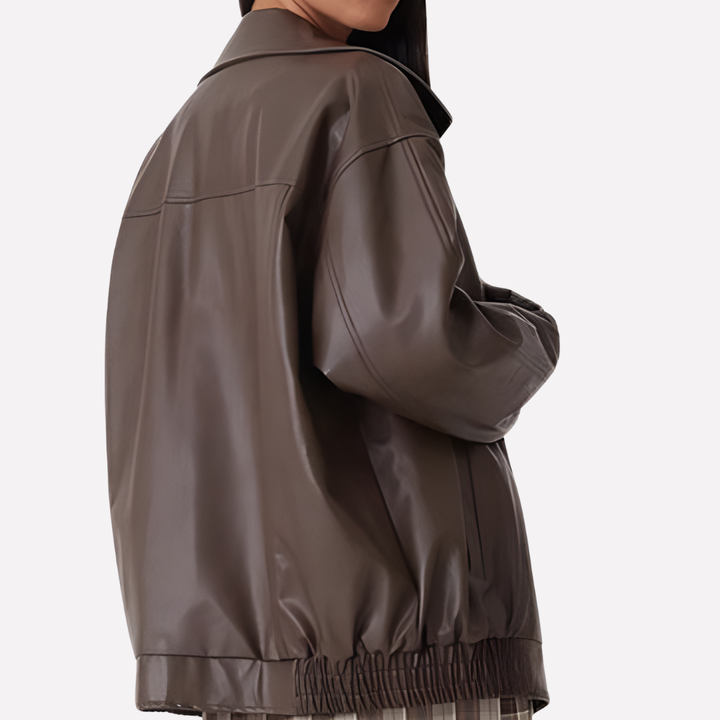 Women's Oversized Casual Bomber Jacket