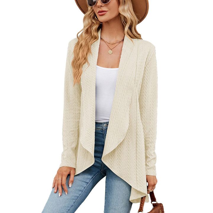 Women's Elegant Open-Front Long Cardigan for Effortless Layering