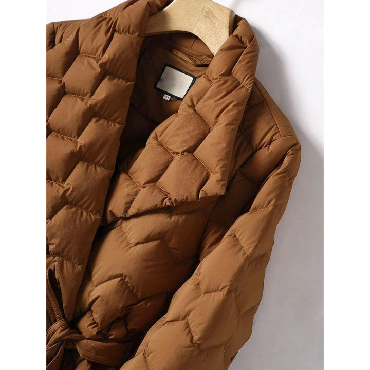 Women's Quilted Belted Down Jacket