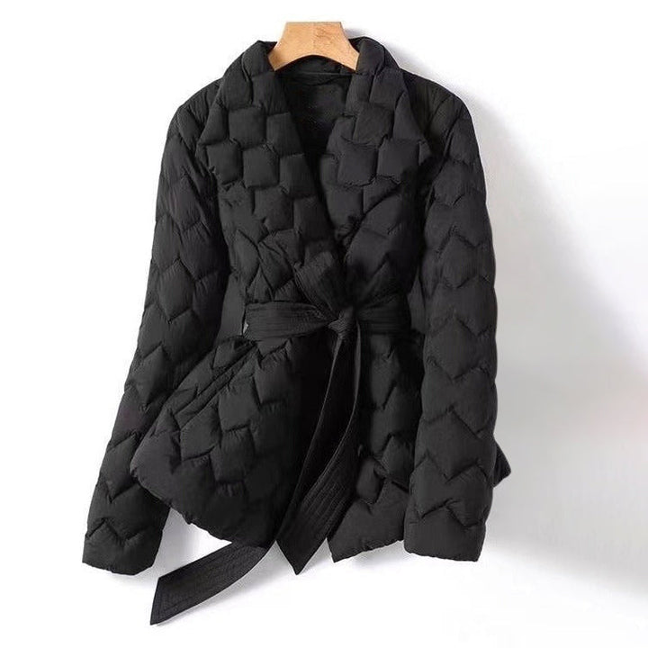 Women's Quilted Belted Down Jacket
