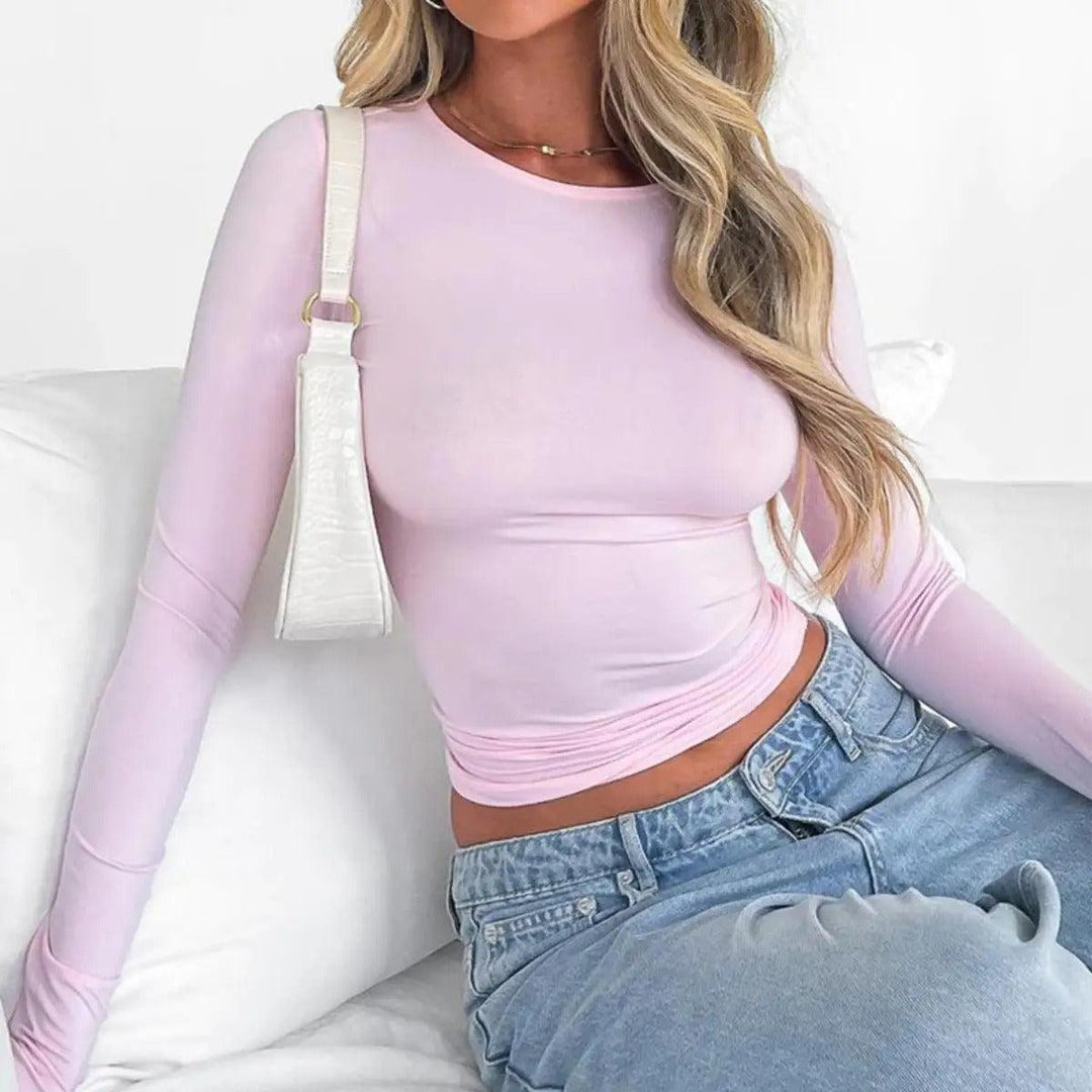 Patricia | Women's Close-Fitting Crewneck Top