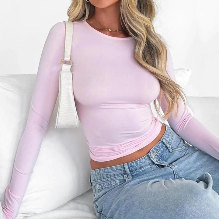 Patricia | Women's Close-Fitting Crewneck Top