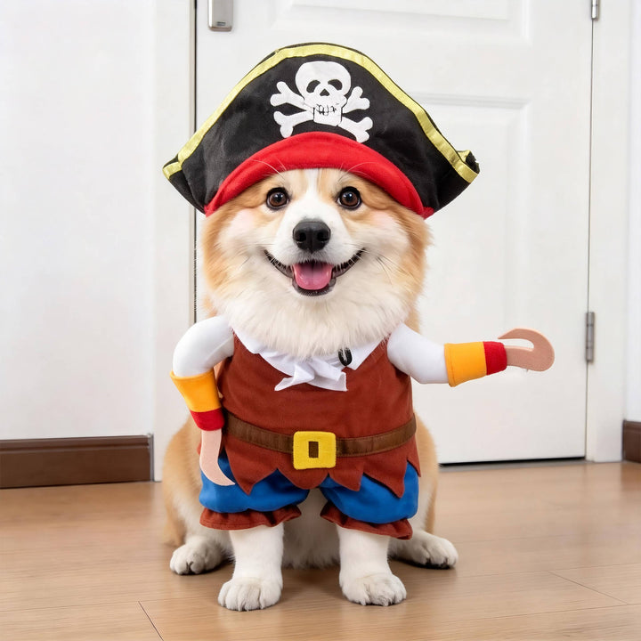 Halloween's Creepy Dog Costume with Padded Arms for Trick or Treating