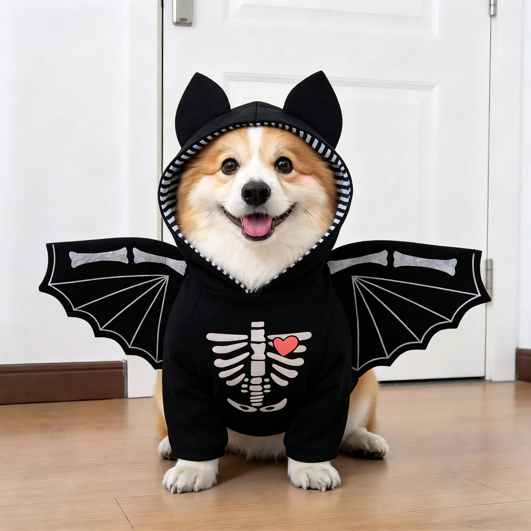 Halloween's Creepy Dog Costume with Padded Arms for Trick or Treating