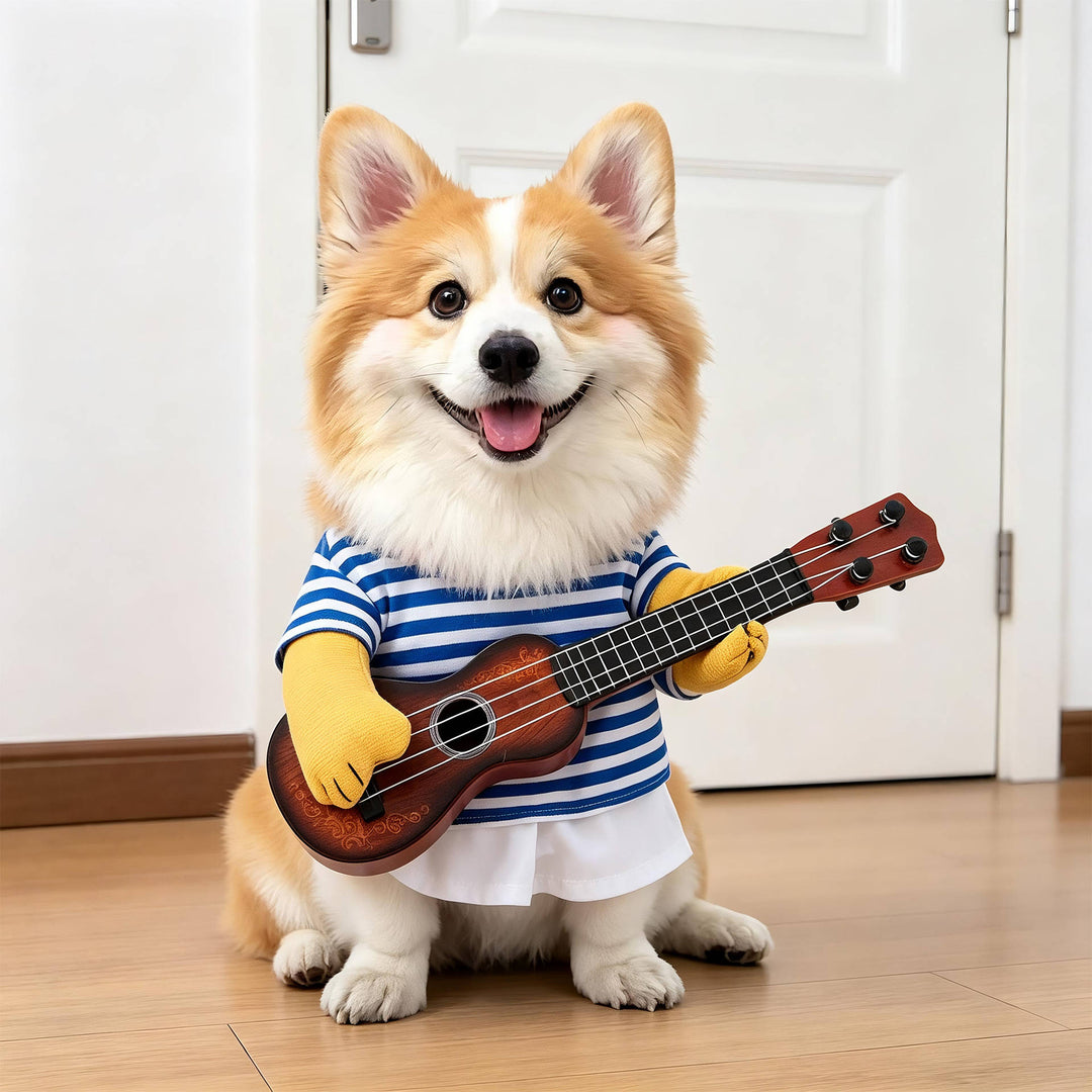 Halloween's Creepy Dog Costume with Padded Arms for Trick or Treating