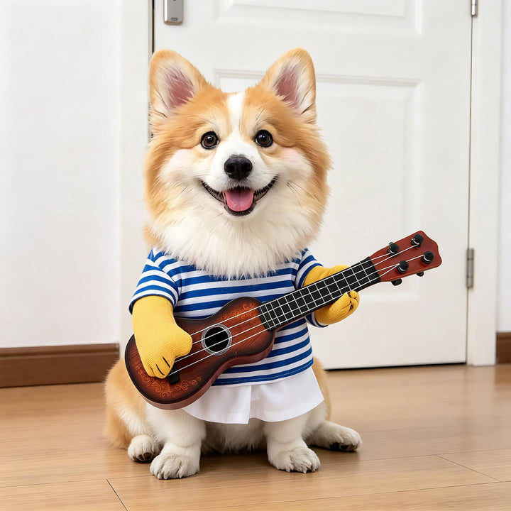 Halloween's Creepy Dog Costume with Padded Arms for Trick or Treating