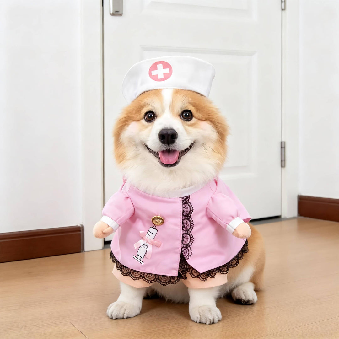 Halloween's Creepy Dog Costume with Padded Arms for Trick or Treating