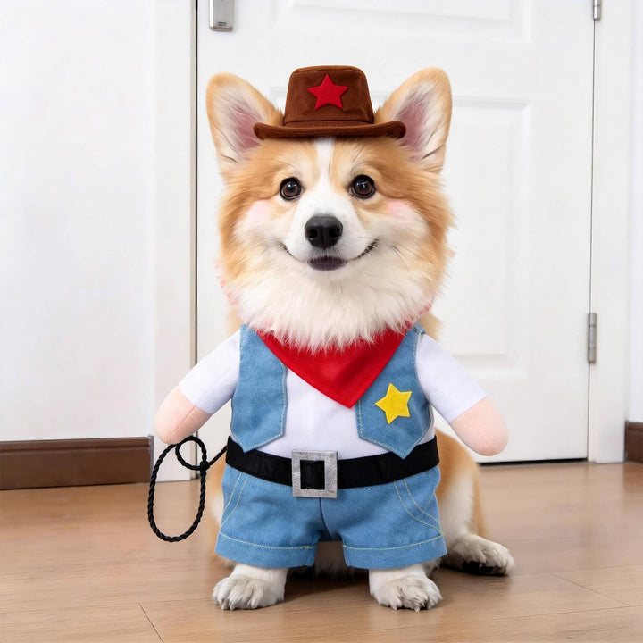 Halloween's Creepy Dog Costume with Padded Arms for Trick or Treating