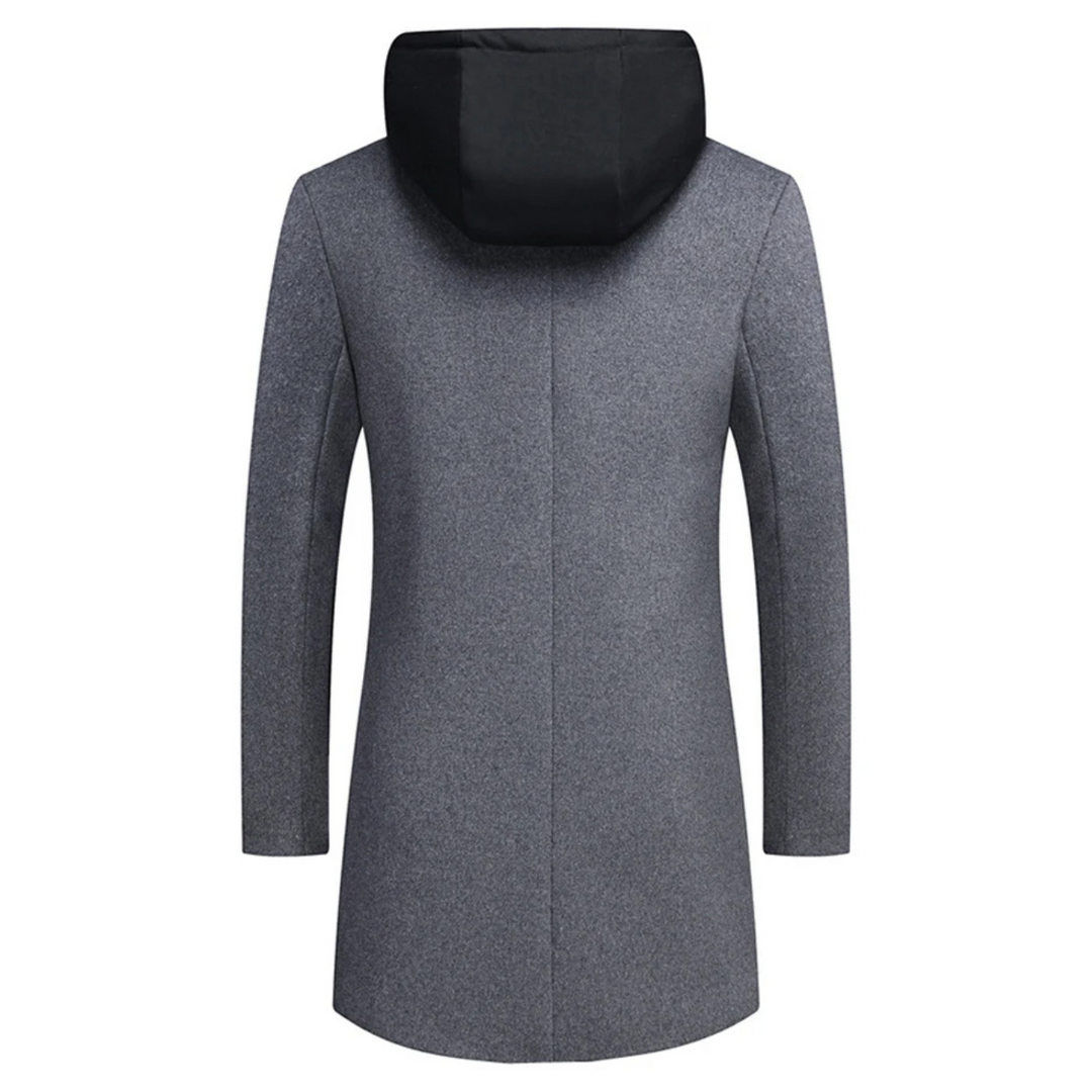 Men's Two-Layer Hooded Coat for Ultimate Warmth and Style