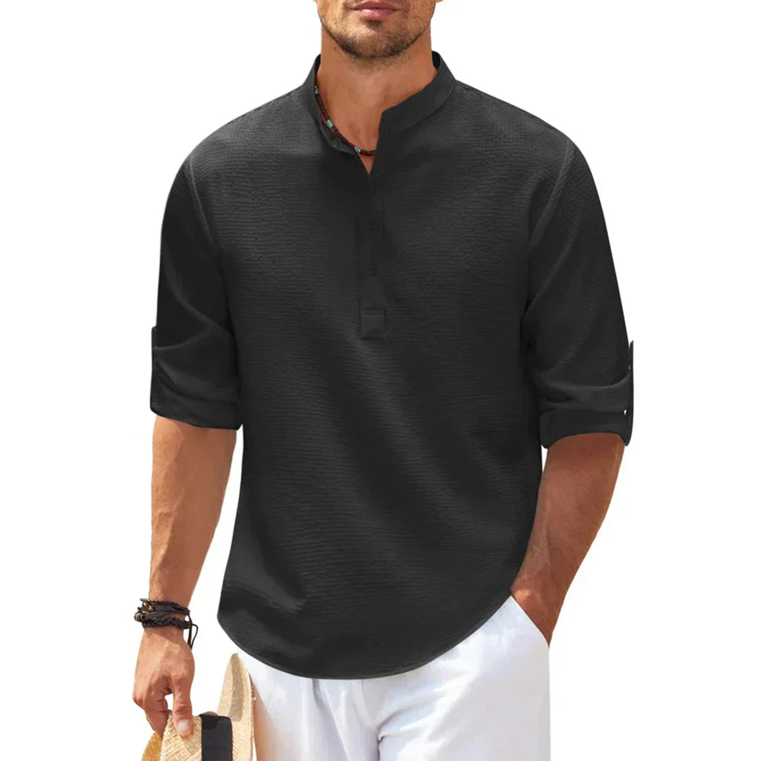 Men's Casual Shirt for Everyday Elegance with a Relaxed Fit