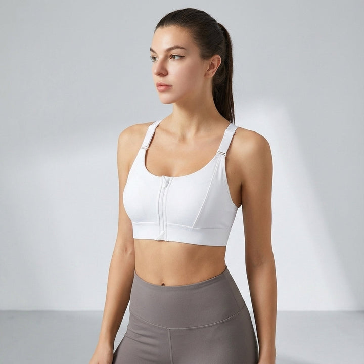 Chloe | Women's Sports Bra with Zipper