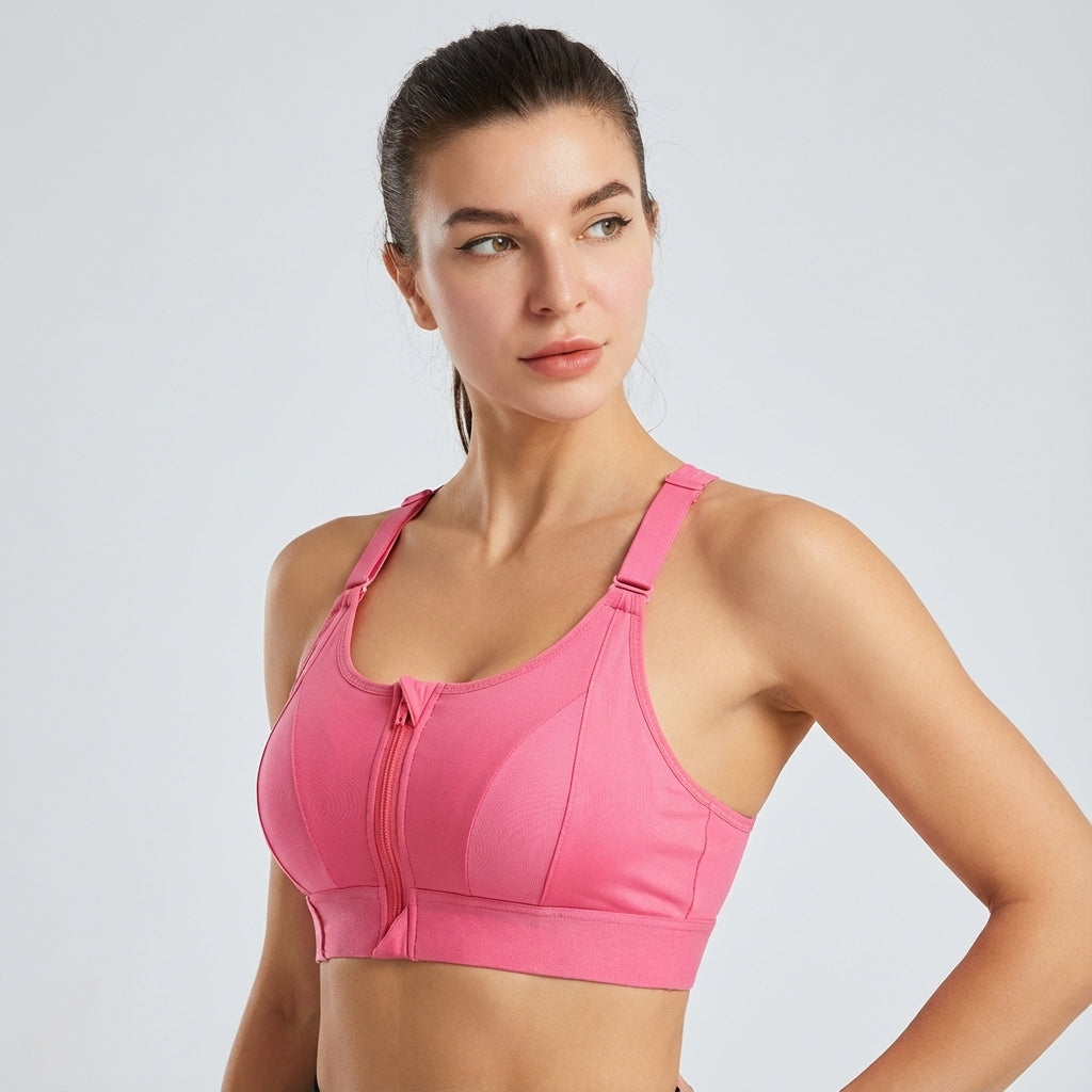 Chloe | Women's Sports Bra with Zipper