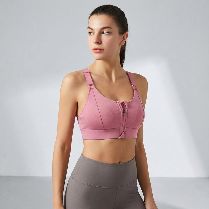 Chloe | Women's Sports Bra with Zipper