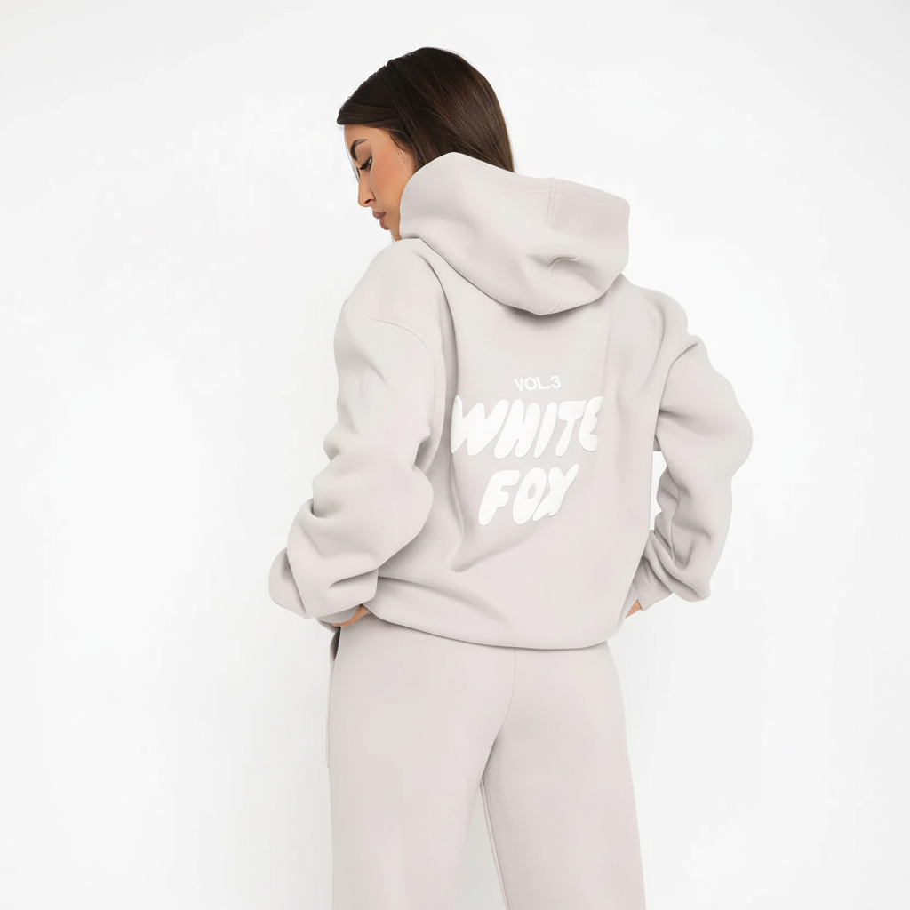 Women's Cotton Blend Tracksuit - Comfortable and Stylish Outfit