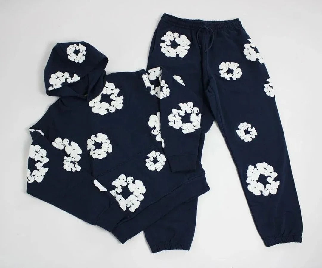 Unisex Casual Printed Tracksuit Set – Stylish Streetwear Outfit