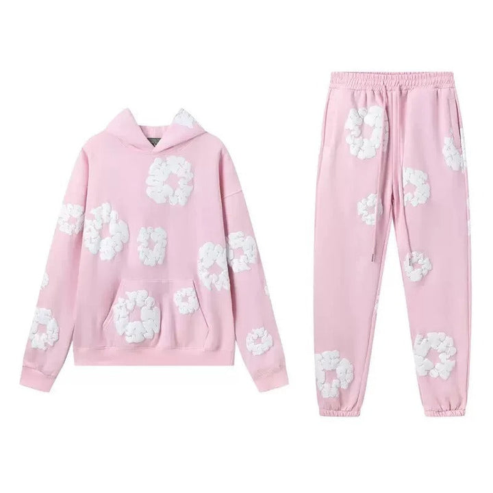Unisex Casual Printed Tracksuit Set – Stylish Streetwear Outfit