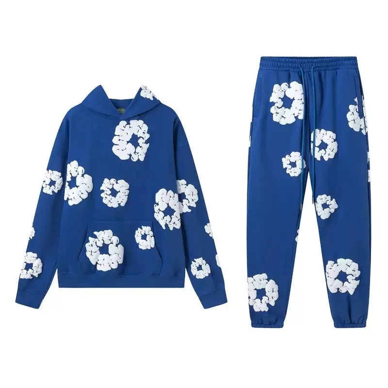 Unisex Casual Printed Tracksuit Set – Stylish Streetwear Outfit
