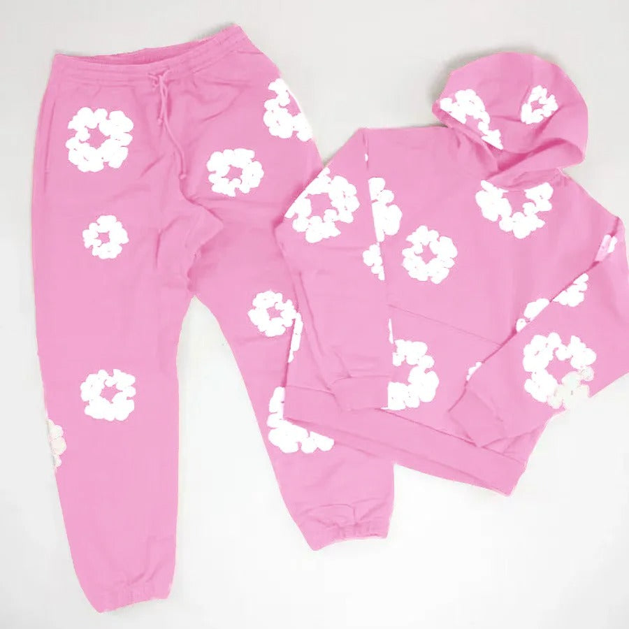 Unisex Casual Printed Tracksuit Set – Stylish Streetwear Outfit