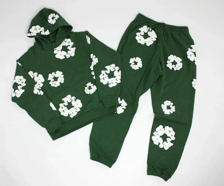 Unisex Casual Printed Tracksuit Set – Stylish Streetwear Outfit