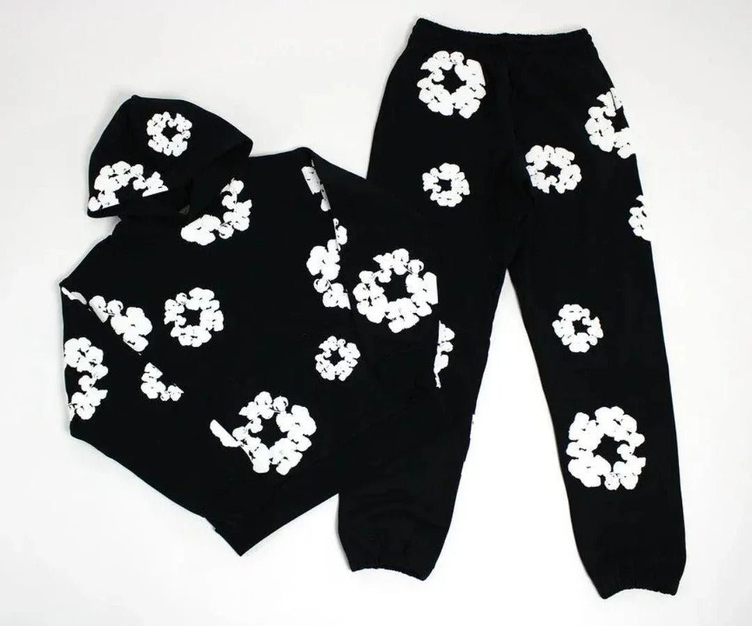 Unisex Casual Printed Tracksuit Set – Stylish Streetwear Outfit