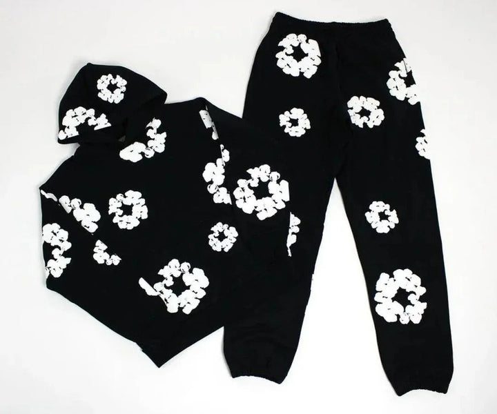 Unisex Casual Printed Tracksuit Set – Stylish Streetwear Outfit