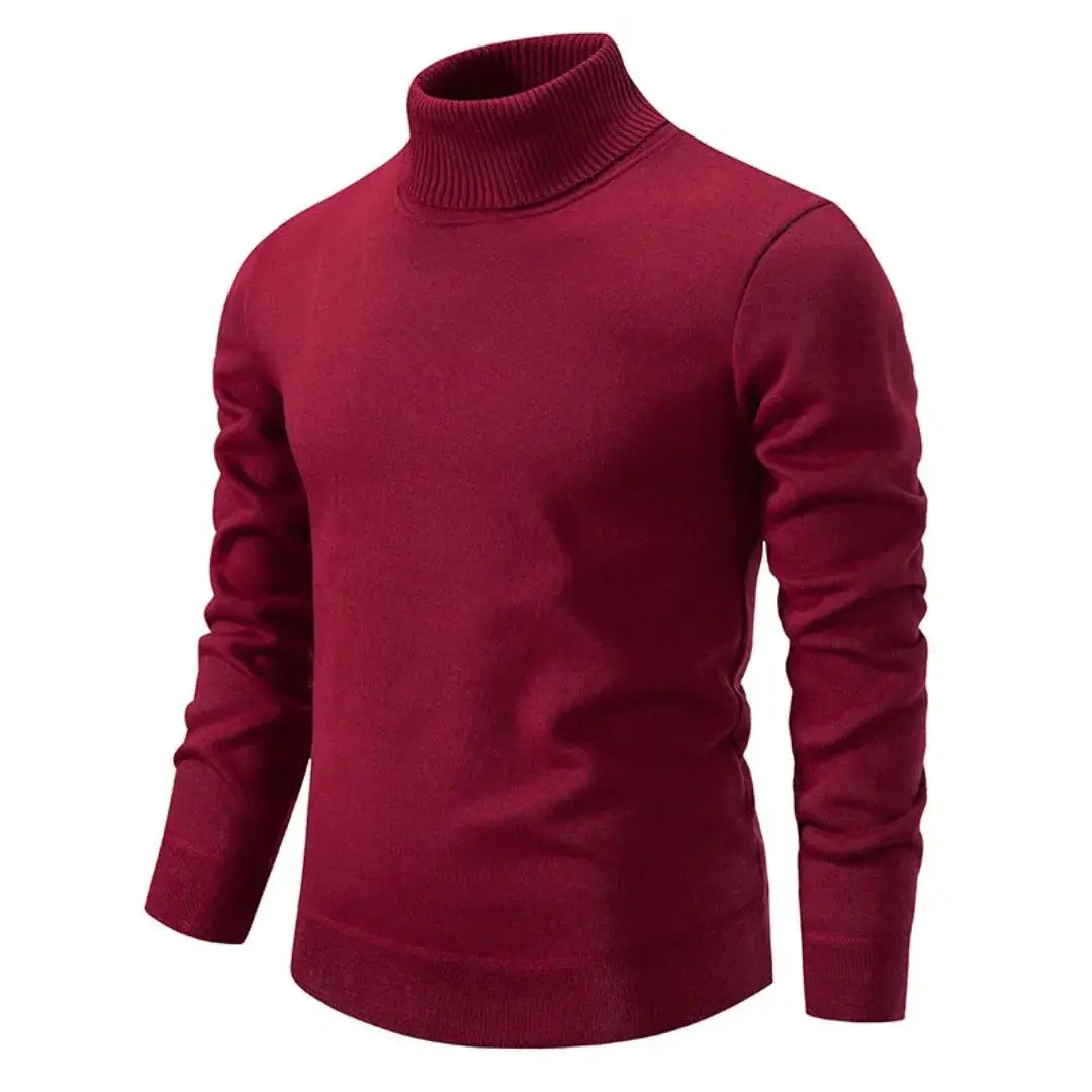Men's Slim-Fit Turtleneck Long Sleeve Sweater