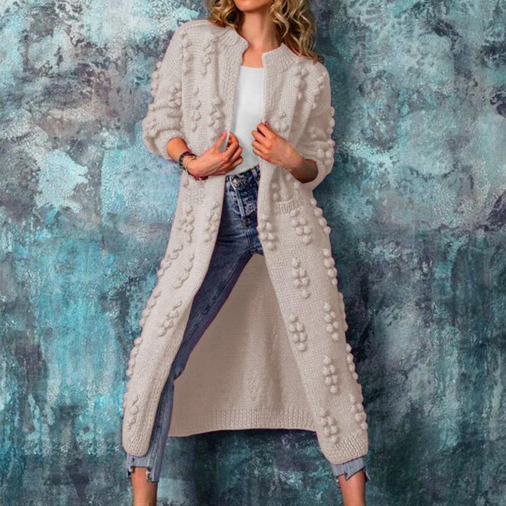 Women's Elegant Cozy Longline Trench Cardigan