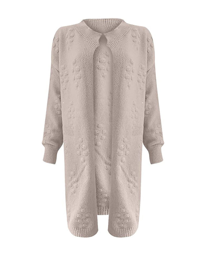 Women's Elegant Cozy Longline Trench Cardigan