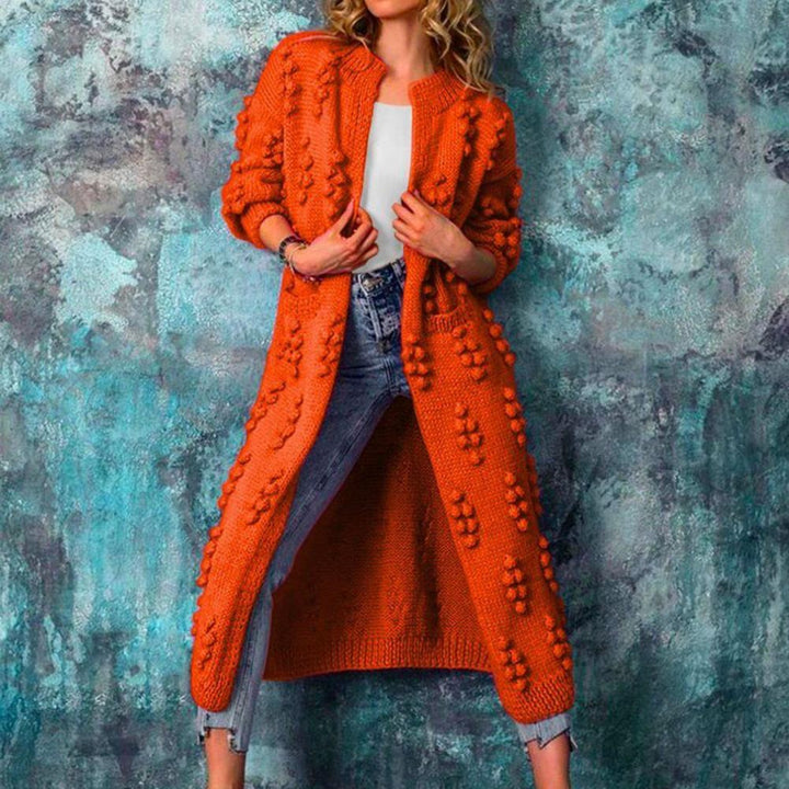 Women's Elegant Cozy Longline Trench Cardigan