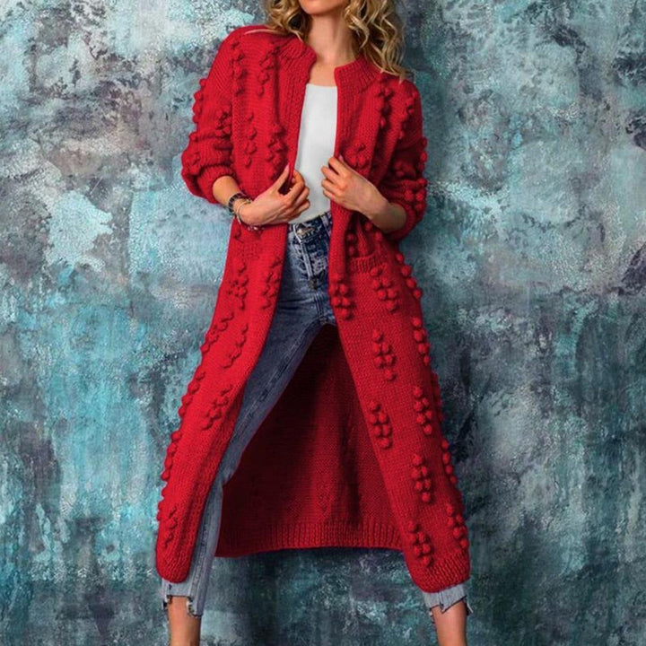 Women's Elegant Cozy Longline Trench Cardigan