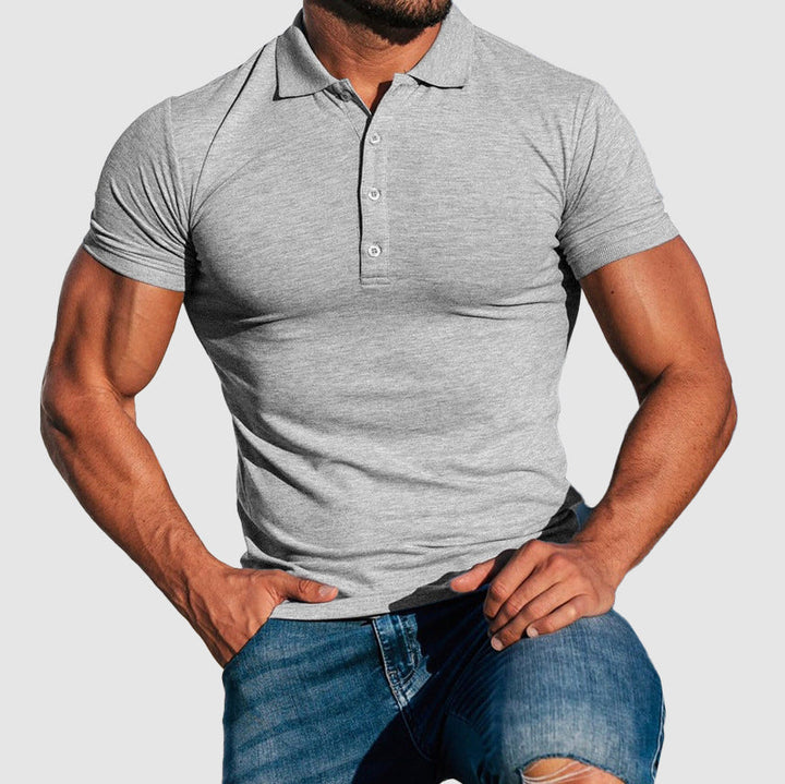 Dustin | Men's Classic Button-Up Collared Polo Shirt