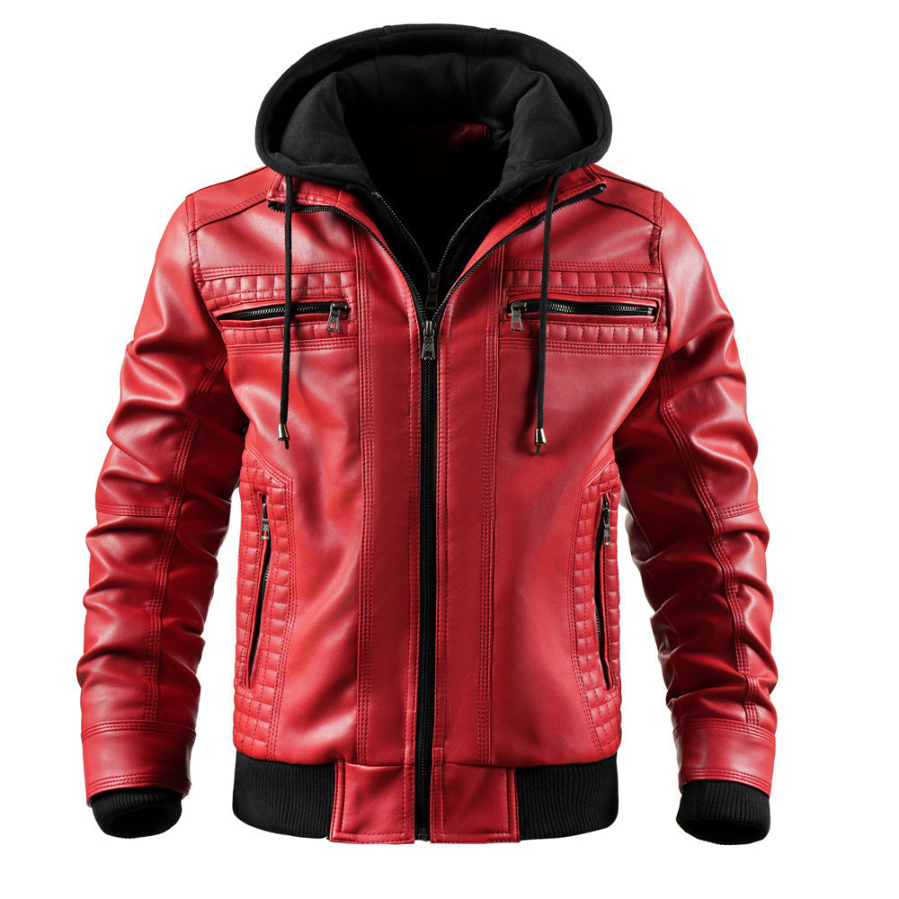 Men's Hooded Zip-Up Insulated Winter Jacket