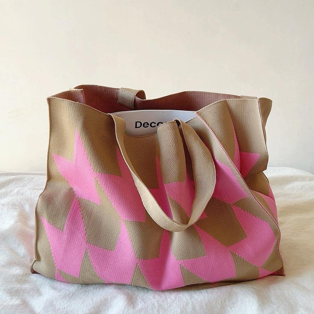 Women's Oversized Graphic Canvas Tote Bag