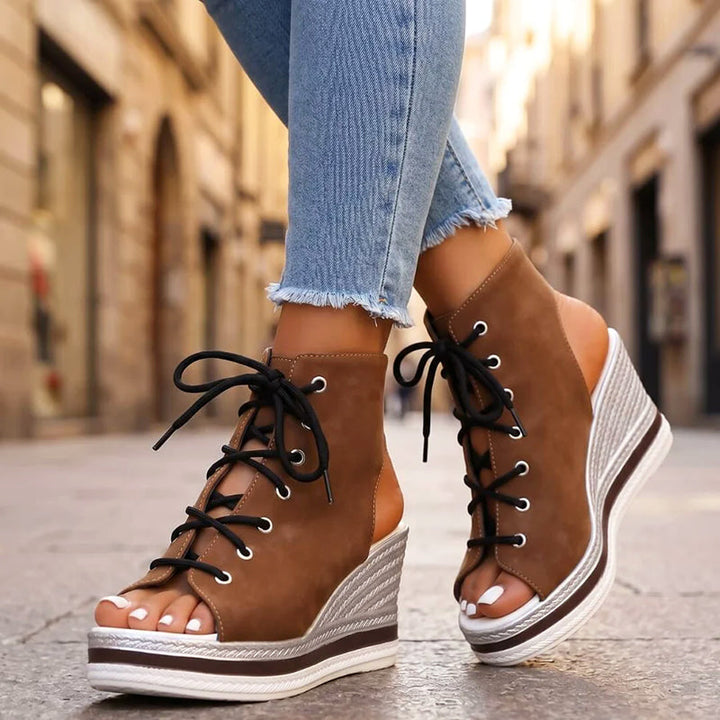 Emerie | Women's Lace-Up Wedge Sandals