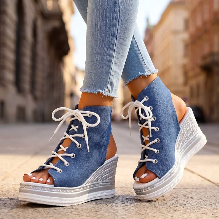 Emerie | Women's Lace-Up Wedge Sandals