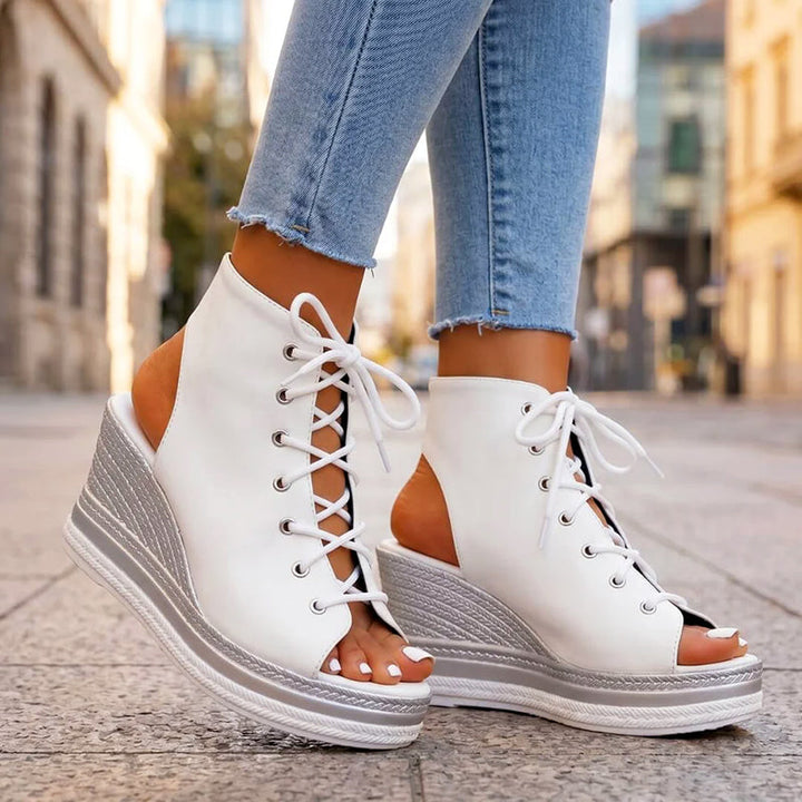 Emerie | Women's Lace-Up Wedge Sandals