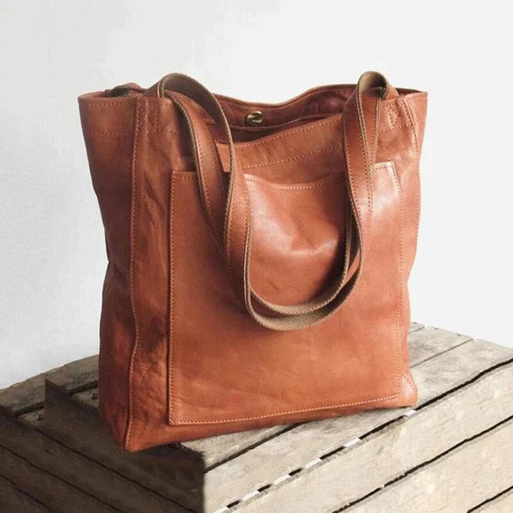 Women's Genuine Leather Shoulder Tote Bag