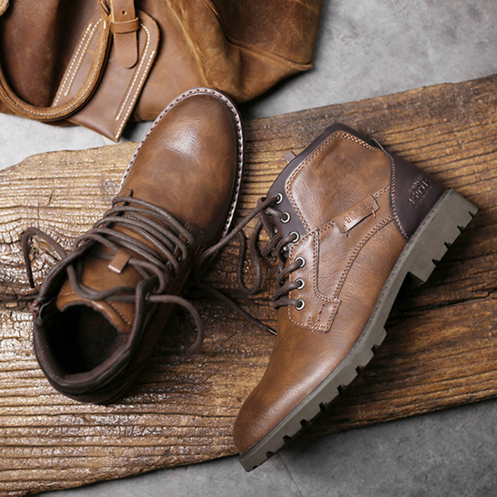 Men's Stylish Zippered Ankle Boots