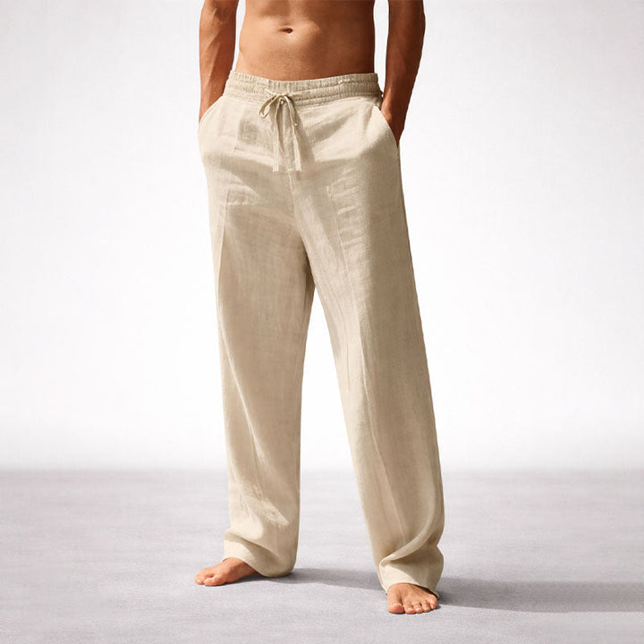 Ethan | Men's Straight Leg Pants with Comfortable Elastic Waistband