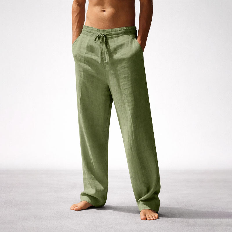 Ethan | Men's Straight Leg Pants with Comfortable Elastic Waistband